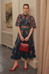 Harper print cotton dress