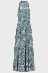 Hathaway-Ravello print long dress-G