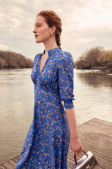 Jane Silk Tea Dress-Mini Blossom