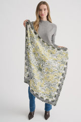 Paisley Square Silk Scarf