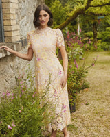 834G/61-Loretta lace V-Back Dress