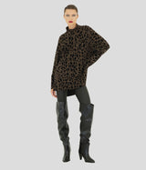 Leopard Turtleneck sweater