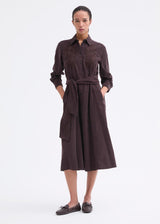 Shirt Dress Chocolate Brown
