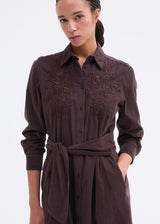 Shirt Dress Chocolate Brown