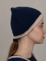 Hand Knit Beanie - Navy