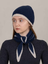 Austen Spindle neck tie-Navy