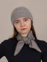 Sailor Rib Neck Scarf -Brown stripe