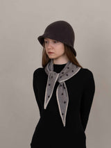 Mia Cashmere Triangle tie- Cocoa