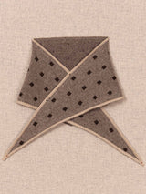 Mia Cashmere Triangle tie- Cocoa