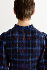 Peppi check Smock Midi Dress