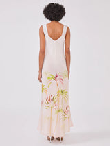 Palmera silk Slip Dress