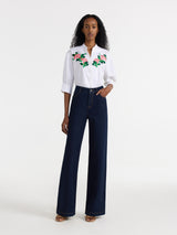 Tavi-B Embroidery Cotton Shirt