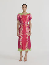 Gwen-C Dress in Raspberry Blossom