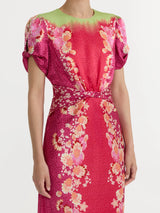 Gwen-C Dress in Raspberry Blossom