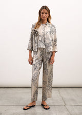 Silk Wide Trousers