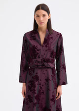 Shirt Dress-Burgundy