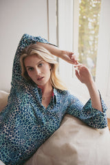 Goodwood-Ravello print Silk blouse-G