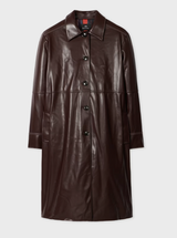 Faux Leather Coat