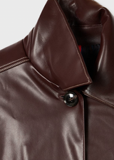 Faux Leather Coat