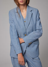 Pinstripe Blazer