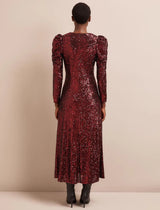 Sequin Ophelia Dress with ruching