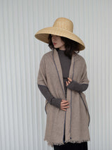 Weaver cashmere Scarf-Beige