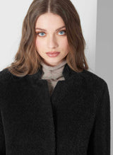 Wool & Alpaca 3/4 length Coat with Notch Collar