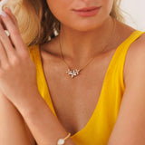 610100101-Multistar gold necklace