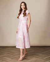 843B/71/L-Diaz Dress with self Belt-P