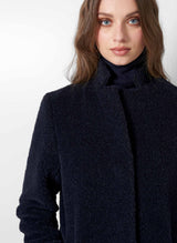 Maxi Wool Long Coat with Notch Collar