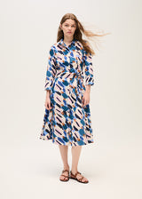 Belted cotton dress