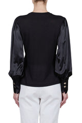 141212-030-Blouse with silk sleeves