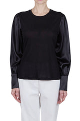 141212-030-Blouse with silk sleeves