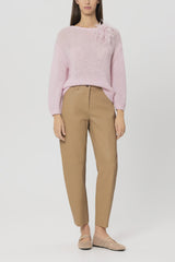 Blush Purl knit Pullover