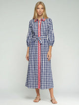 Midi Shirt Dress with Ric-Rak