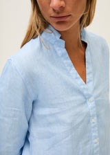 Linen Shirt-Light Blue