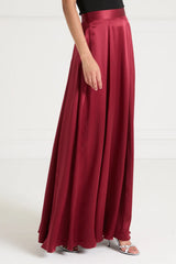Amerie silk satin skirt