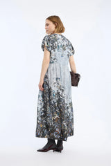 Victoriana print dress