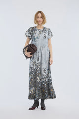 Victoriana print dress