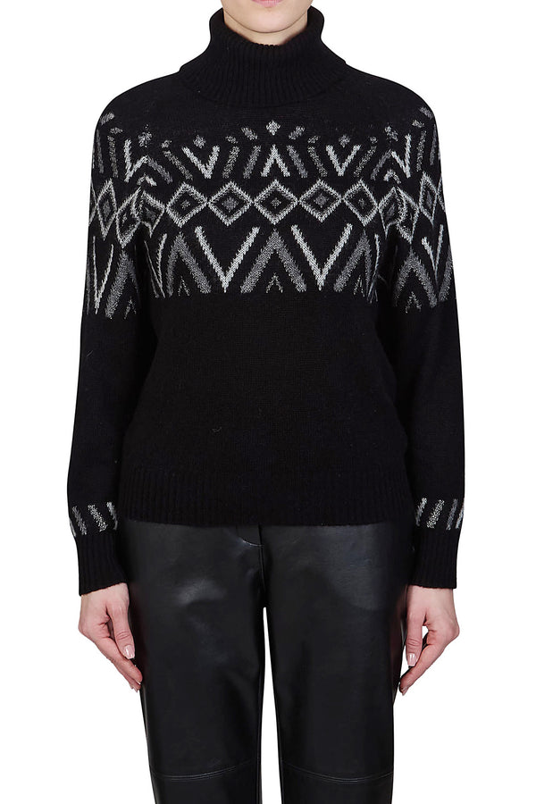 Jacquard High Neck