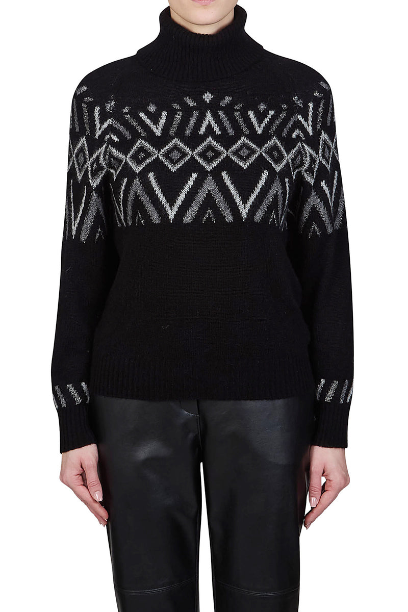Jacquard High Neck