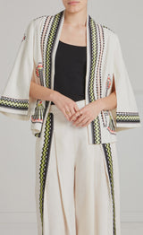 Avalon Linen Jacket -Ivory