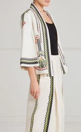 Avalon Linen Jacket -Ivory