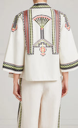 Avalon Linen Jacket -Ivory