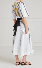 Juniper Wrap Dress-White