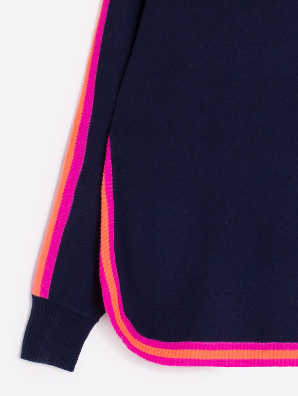 Contrast trim Pullover