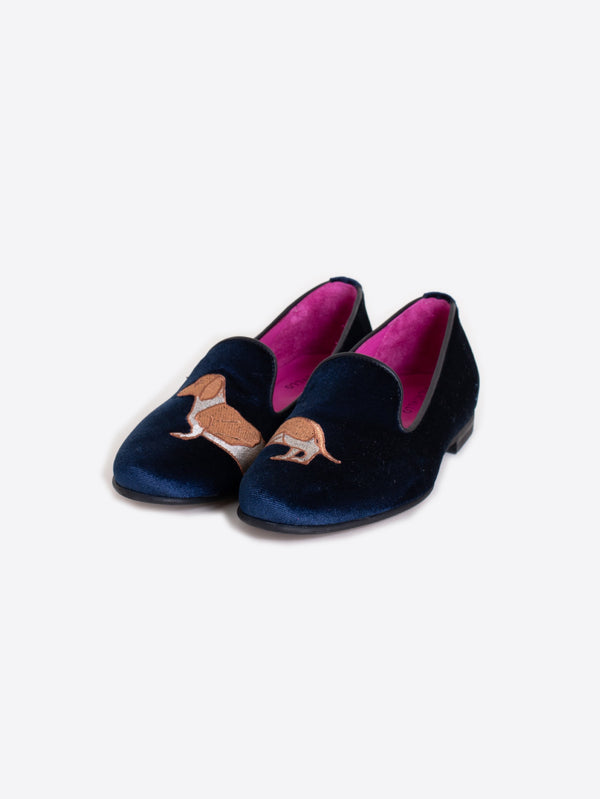 Velvet slip on Shoe