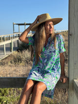 Eliana Tropical Shirt Dress