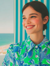 Eliana Tropical Shirt Dress