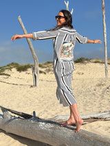 Isota Stripe Midi Dress